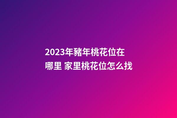 2023年豬年桃花位在哪里 家里桃花位怎么找